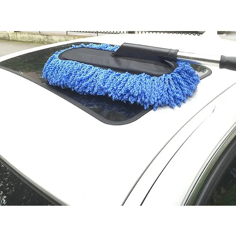 Mopa plumero microfibra extensible, elimina polvo - Azul 6
