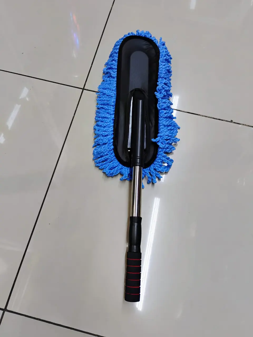 Mopa plumero microfibra extensible, elimina polvo - Azul 12
