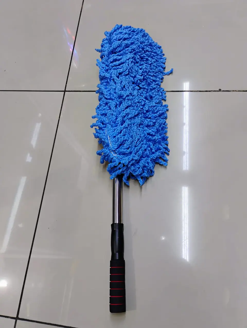 Mopa plumero microfibra extensible, elimina polvo - Azul 17