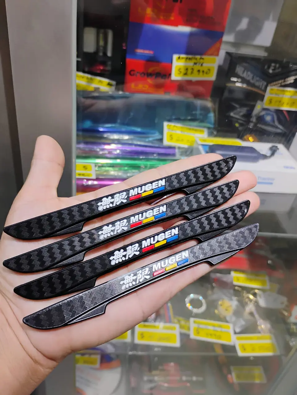 X4 topes de puertas tira de goma anticolision tope de retrovisor mugen 1