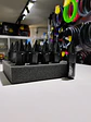 Set kit de tuercas para llantas de auto punta de bala 20 piezas negro - Miniatura 2