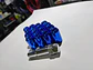 Set tuercas de seguridad 16 piezas 32mm - Azul - Miniatura 1