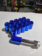 Set tuercas de seguridad 16 piezas 32mm - Azul - Miniatura 12