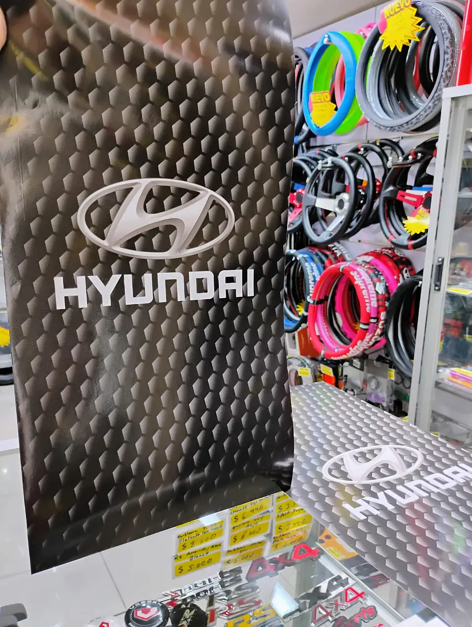 X2 pegatinas sticker adhesivos de Hyundai para pilares columna 3