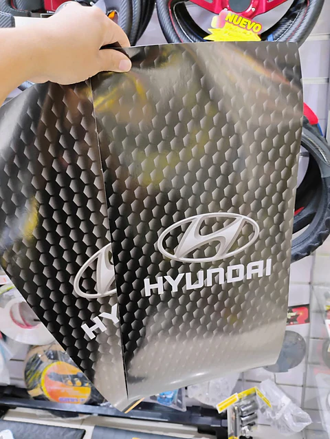 X2 pegatinas sticker adhesivos de Hyundai para pilares columna