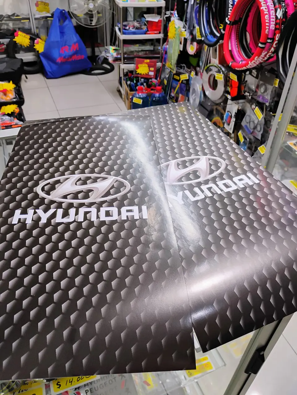 X2 pegatinas sticker adhesivos de Hyundai para pilares columna 8