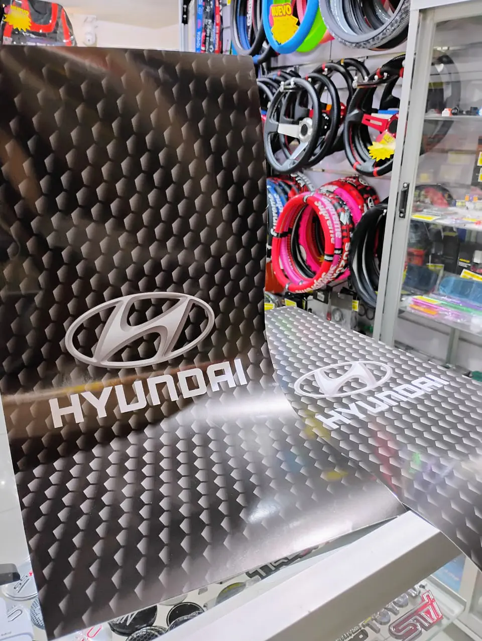 X2 pegatinas sticker adhesivos de Hyundai para pilares columna 13