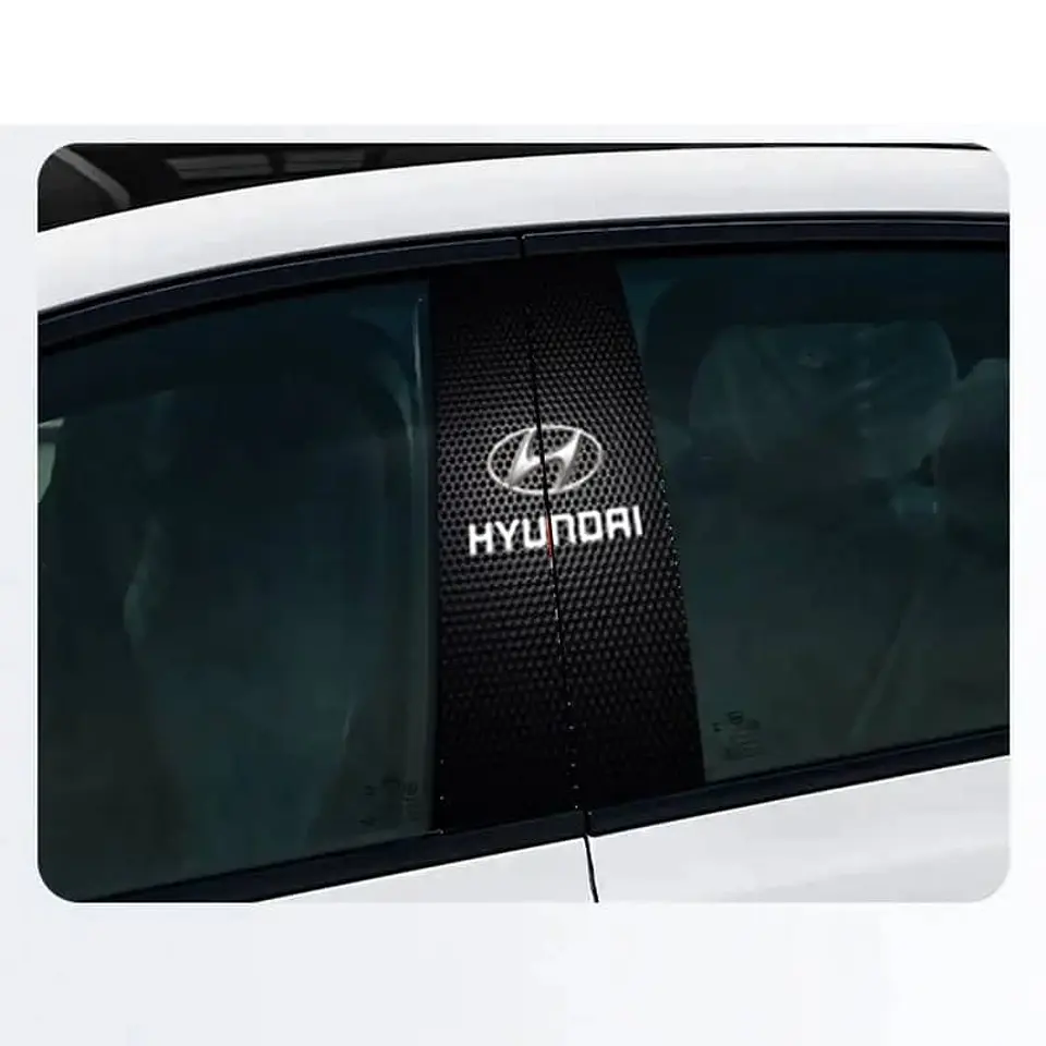 X2 pegatinas sticker adhesivos de Hyundai para pilares columna 18