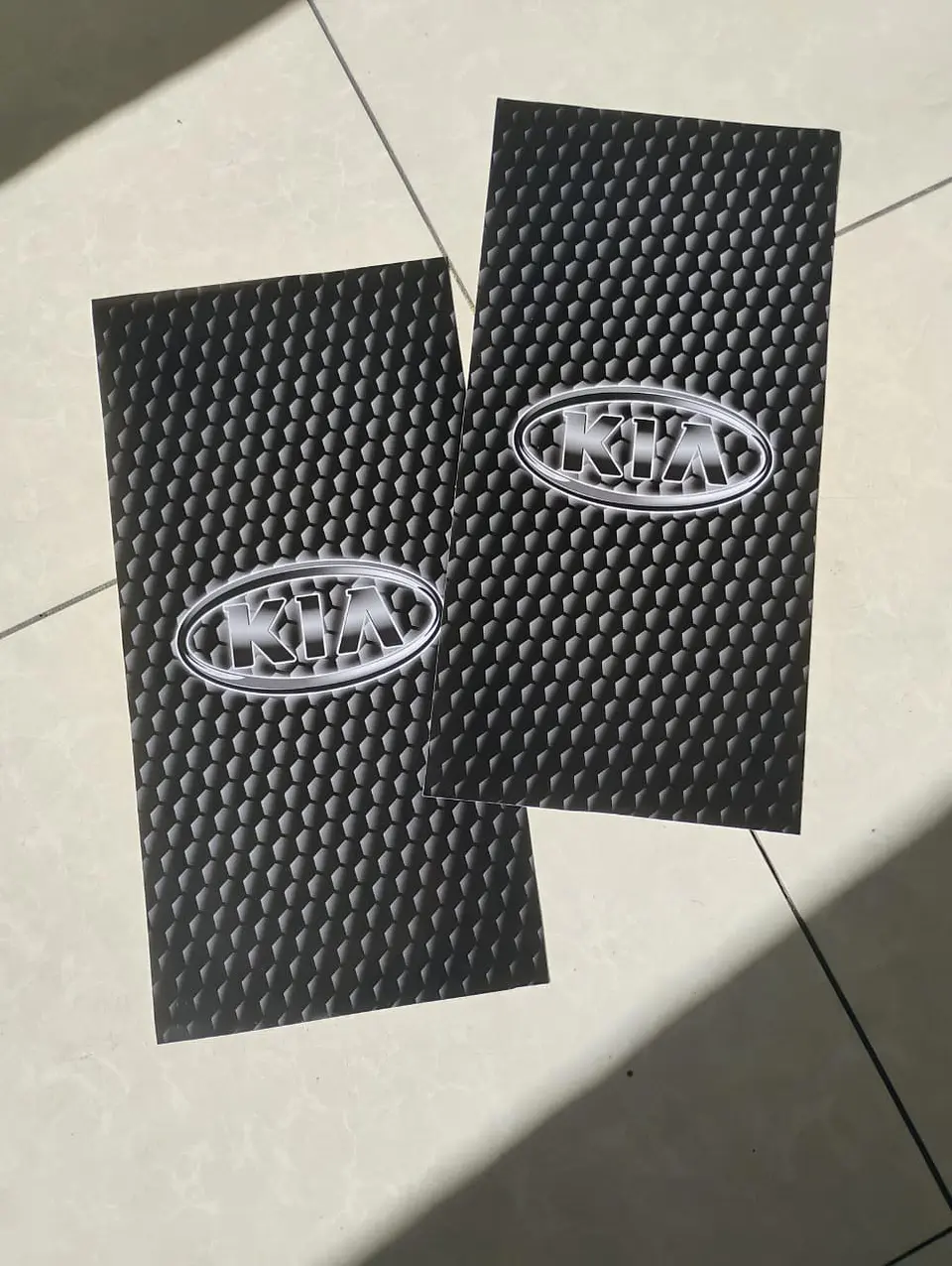 X2 pegatinas sticker adhesivos de kia logo óvalo para pilares columna 1