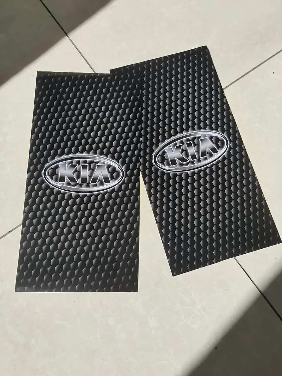 X2 pegatinas sticker adhesivos de kia logo óvalo para pilares columna 3