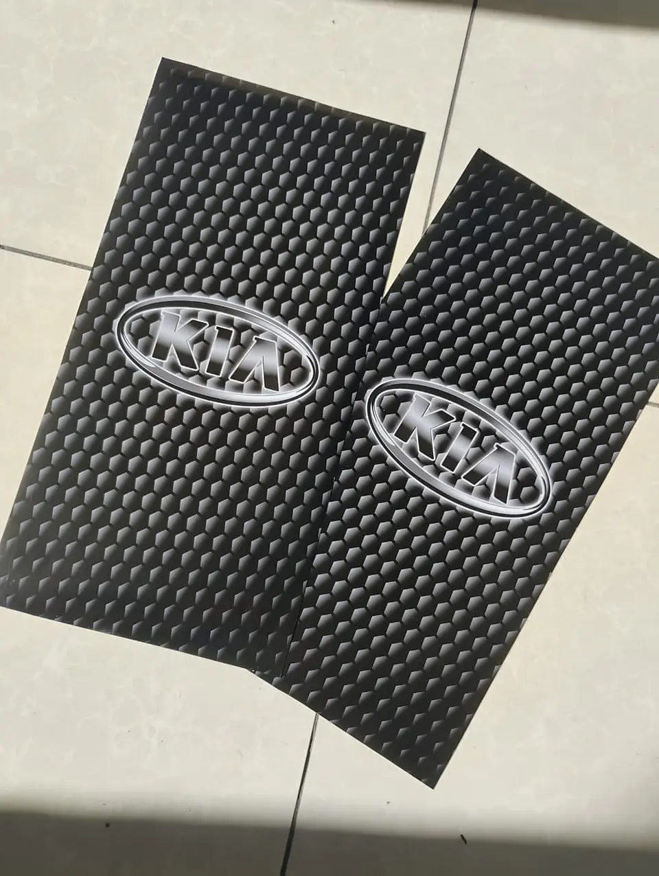 X2 pegatinas sticker adhesivos de kia logo óvalo para pilares columna 4