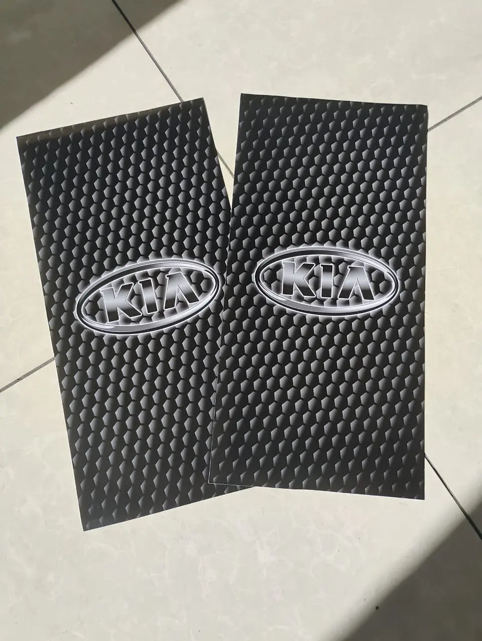 X2 pegatinas sticker adhesivos de kia logo óvalo para pilares columna 6
