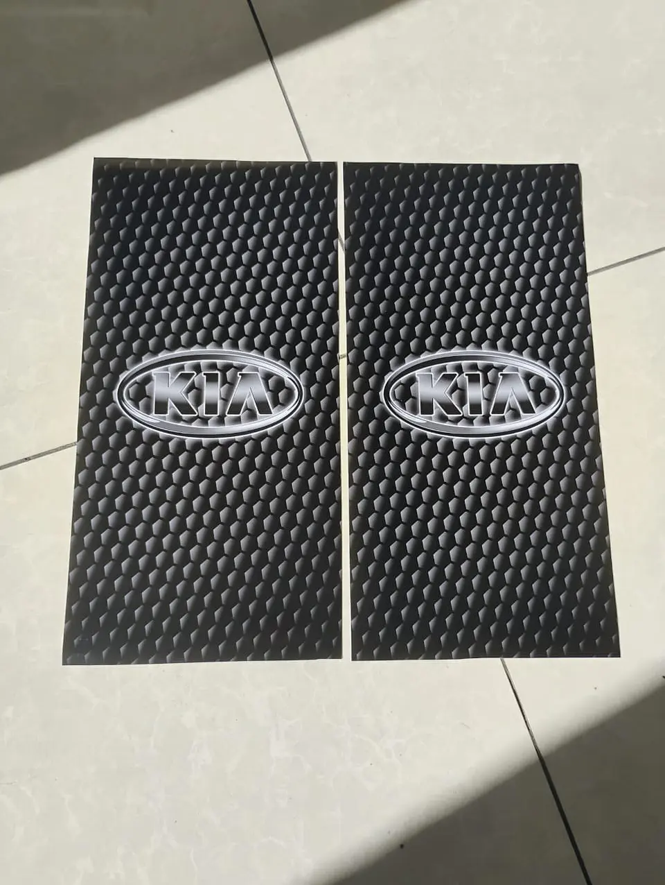 X2 pegatinas sticker adhesivos de kia logo óvalo para pilares columna 8