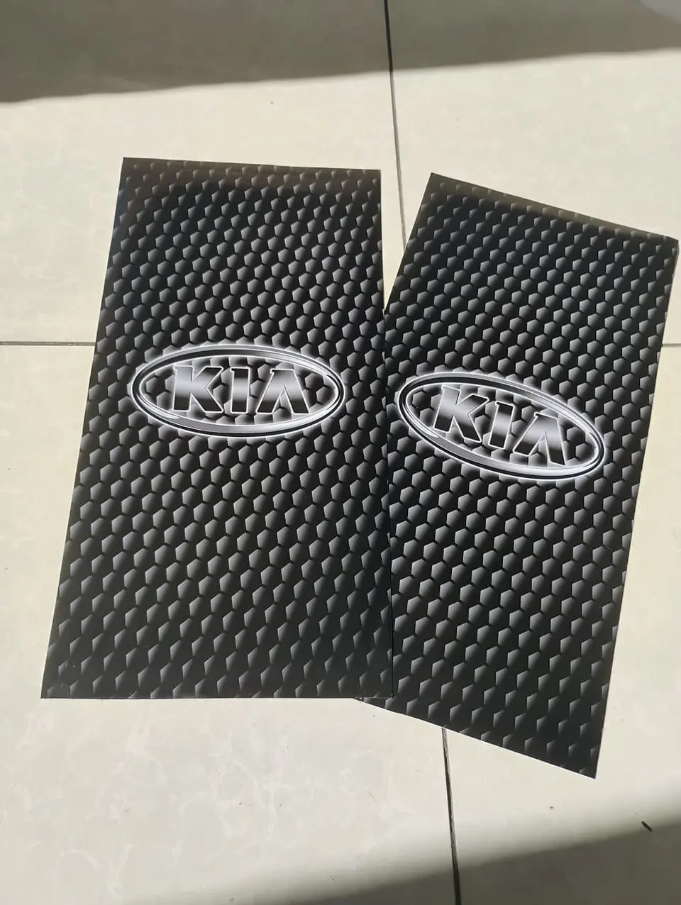 X2 pegatinas sticker adhesivos de kia logo óvalo para pilares columna 10