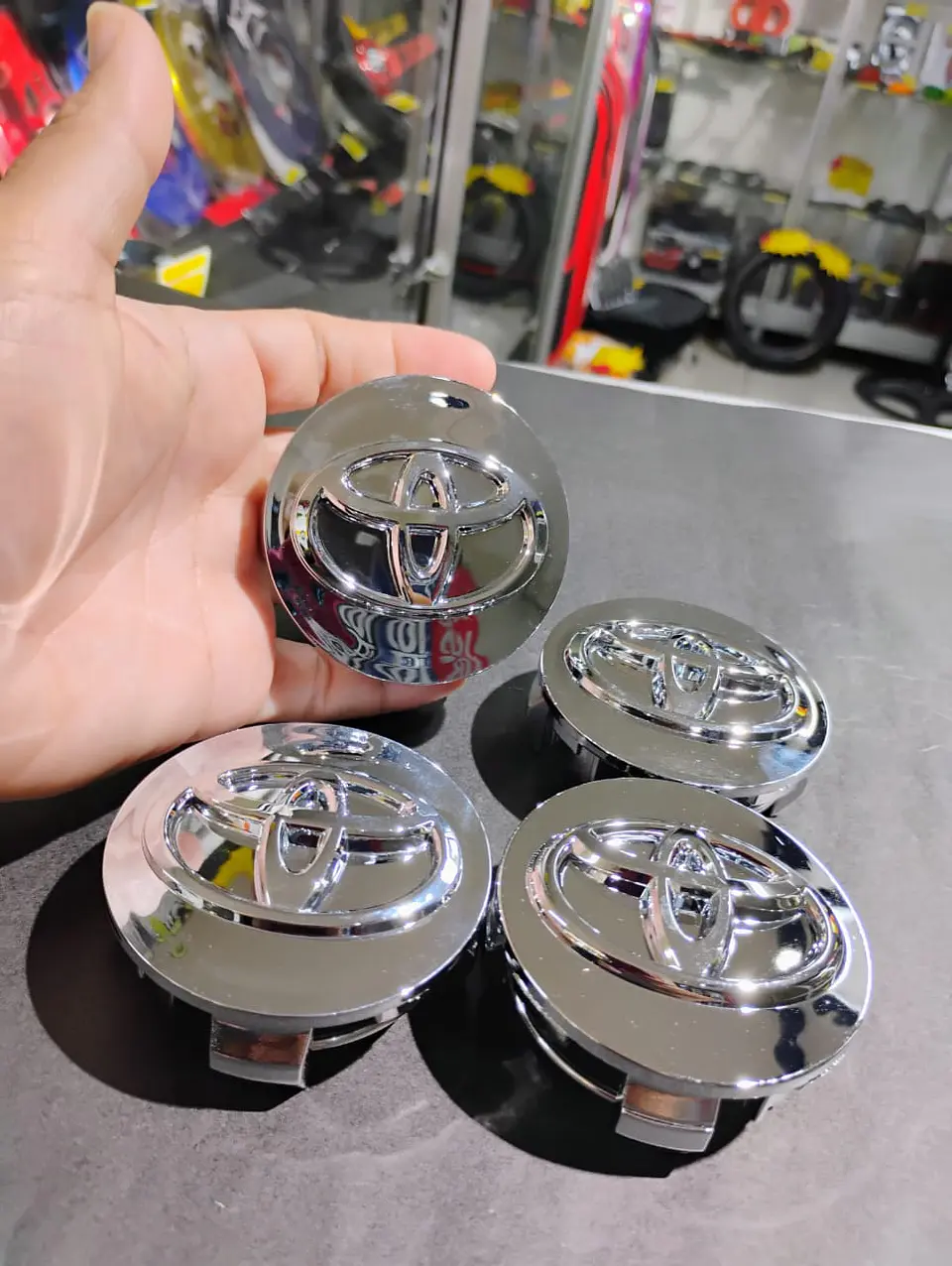 X4 Tapas centro llantas 57mm 62mm - Plata 1