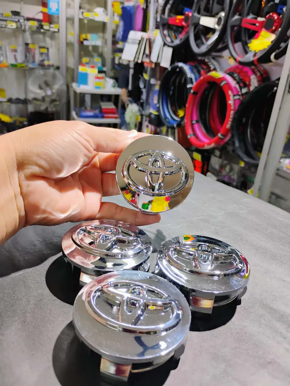 X4 Tapas centro llantas 57mm 62mm - Plata 5