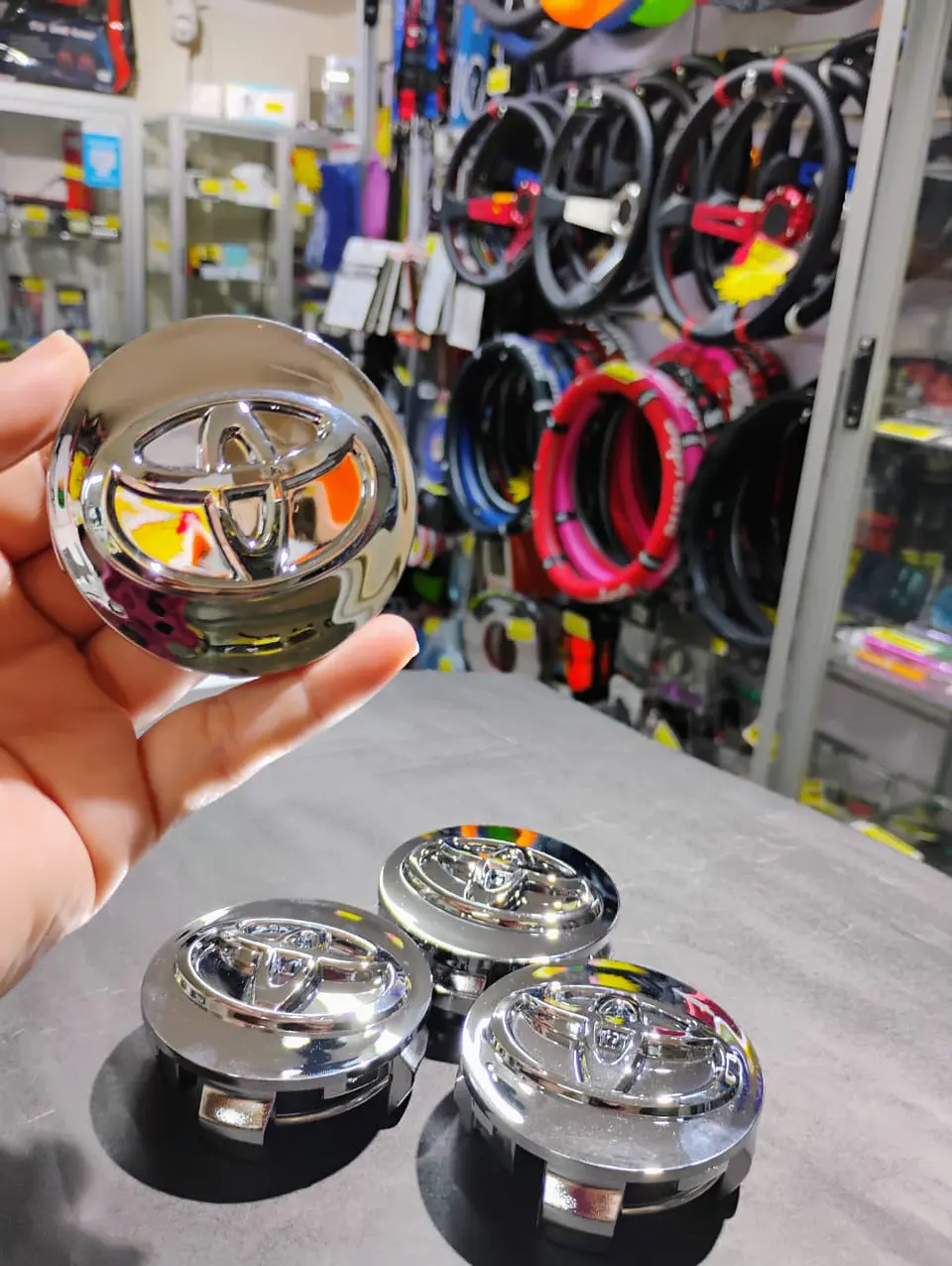 X4 Tapas centro llantas 57mm 62mm - Plata 11