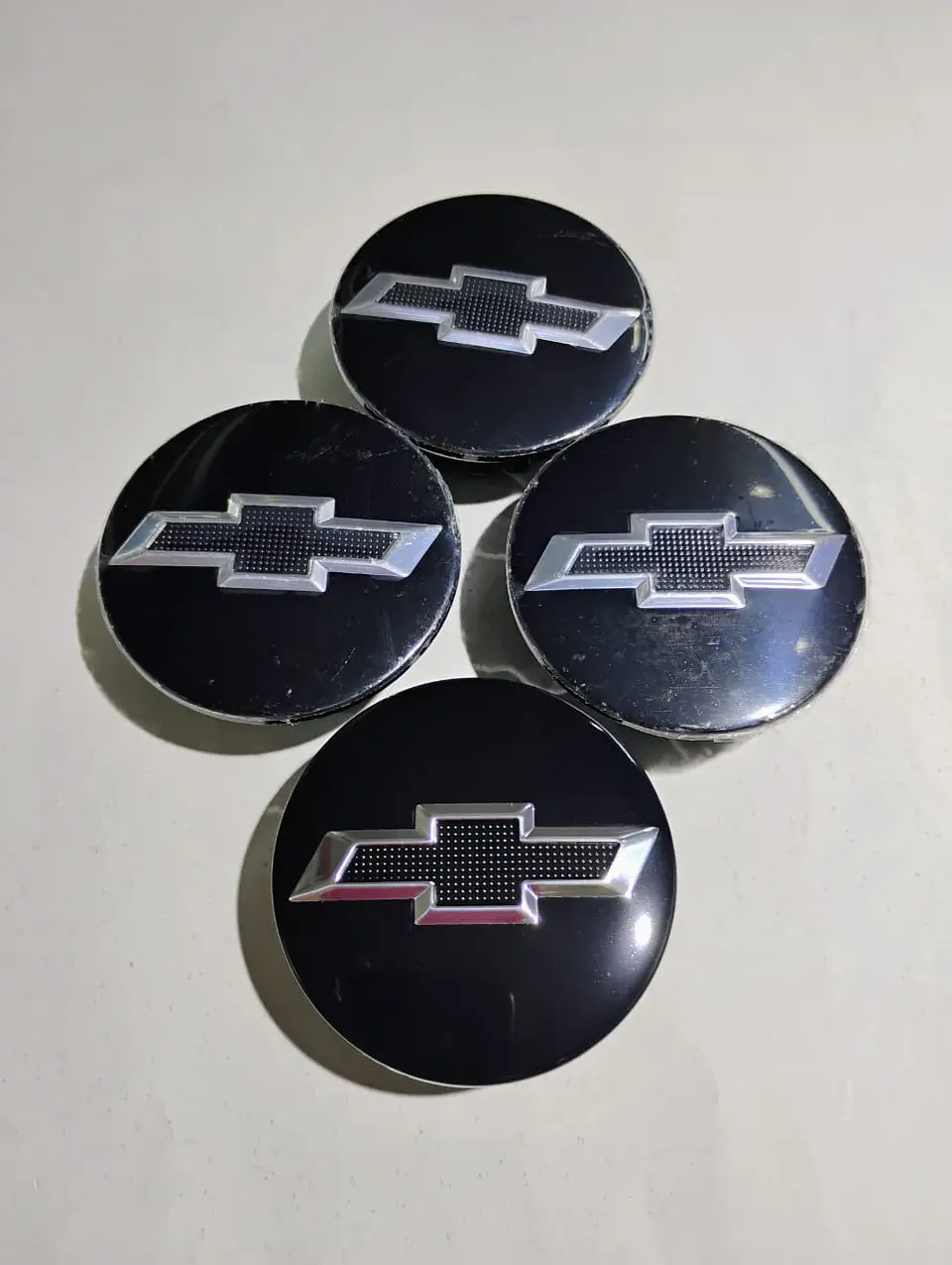 Set X4 Tapa centro de Llantas de autos 59mm diámetro negra 3