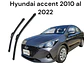 X2 PLUMILLAS (LIMPIA PARABRISAS) - Hyundai accent 2010 al 2022 - thumbnail 3