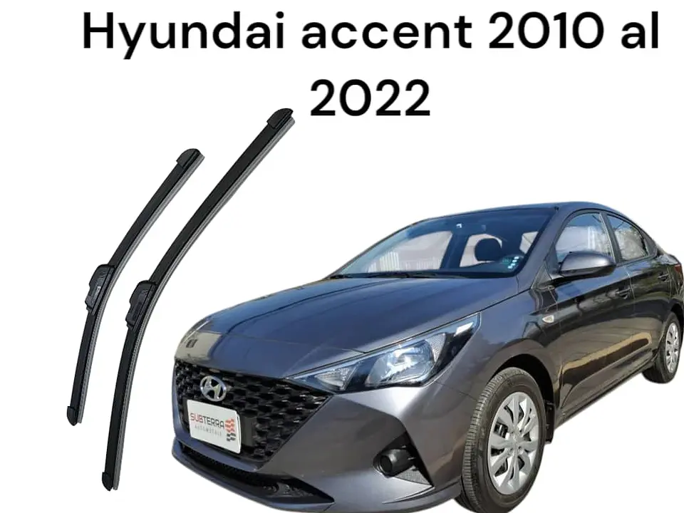 X2 PLUMILLAS (LIMPIA PARABRISAS) - Hyundai accent 2010 al 2022 3