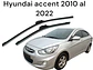X2 PLUMILLAS (LIMPIA PARABRISAS) - Hyundai accent 2010 al 2022 - thumbnail 4