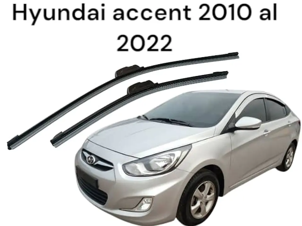 X2 PLUMILLAS (LIMPIA PARABRISAS) - Hyundai accent 2010 al 2022 4