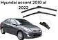 X2 PLUMILLAS (LIMPIA PARABRISAS) - Hyundai accent 2010 al 2022 - thumbnail 5