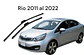 X2 plumillas para autos (limpia parabrisas) rio 2011 al 2022 - Miniatura 1