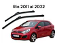 X2 plumillas para autos (limpia parabrisas) rio 2011 al 2022 - Miniatura 2