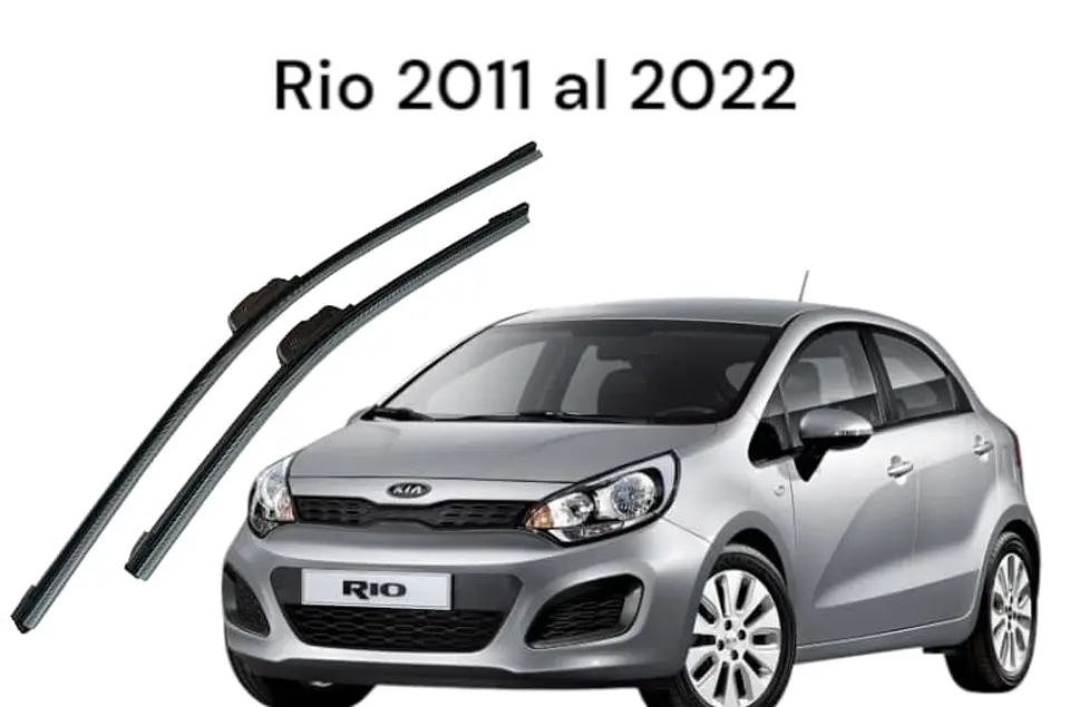 X2 plumillas para autos (limpia parabrisas) rio 2011 al 2022 5