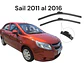 X2 plumillas para autos (limpia parabrisas) sail 2011 al 2016 - Miniatura 3