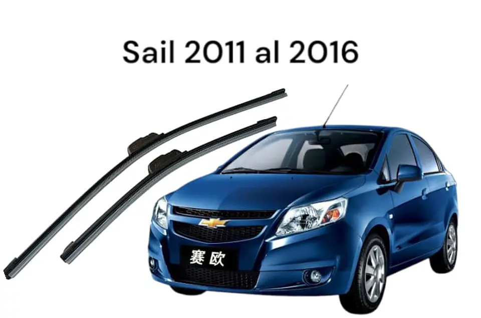 X2 plumillas para autos (limpia parabrisas) sail 2011 al 2016 4