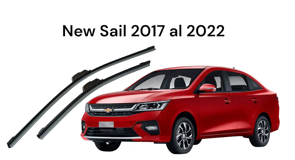 X2 PLUMILLAS (LIMPIA PARABRISAS) - new sail 2017 al 2022 cuerpo de 2