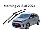 X2 plumillas para autos (limpia parabrisas) morning 2018 al 2024 - thumbnail 3