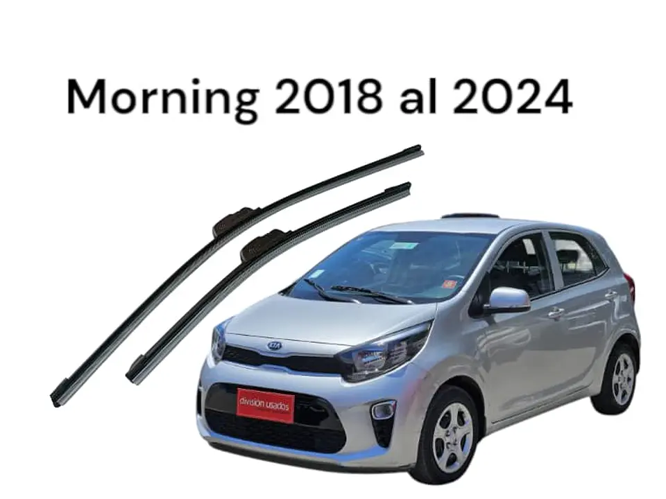 X2 plumillas para autos (limpia parabrisas) morning 2018 al 2024 3