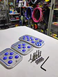 Set cubre pedales Sparco, 3pzs aluminio - Cromado/Azul - thumbnail 12