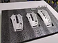 Set cubre pedades de auto Momo 3 piezas de aluminio tunning - thumbnail 10