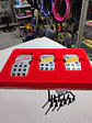 Set cubre pedades de auto Momo 3 piezas de aluminio tunning - Miniatura 6