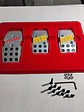 Set cubre pedades de auto Momo 3 piezas de aluminio tunning - Miniatura 7