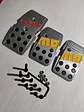 Set cubre pedades de auto Momo 3 piezas de aluminio tunning - Miniatura 10