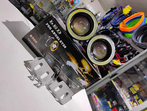 X2 Neblineros Led ojo de Ángel para autos, lámparas antiniebla 76mm