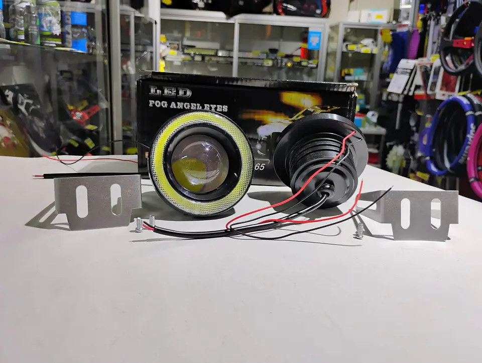 X2 Neblineros Led ojo de Ángel para autos, lámparas antiniebla 76mm 6