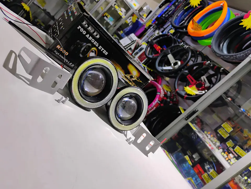 X2 Neblineros Led ojo de Ángel para autos, lámparas antiniebla 89mm 5