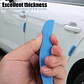 X4 tiras topes de puerta de goma Eva autoadhesivos protector - azul - Miniatura 9