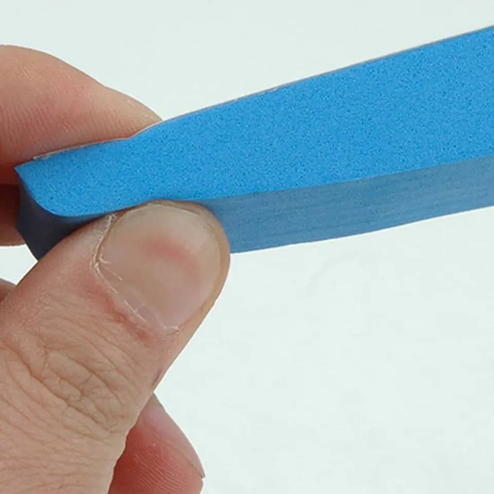 X4 tiras topes de puerta de goma Eva autoadhesivos protector - azul 11
