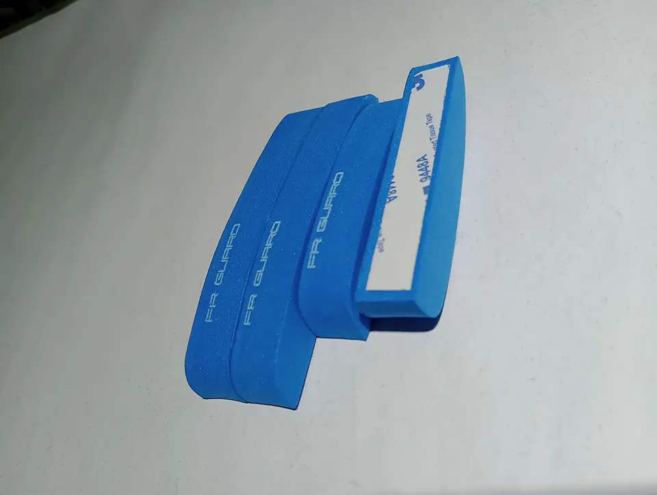 X4 tiras topes de puerta de goma Eva autoadhesivos protector - azul 16
