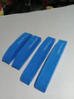 X4 tiras topes de puerta de goma Eva autoadhesivos protector - azul - Miniatura 18