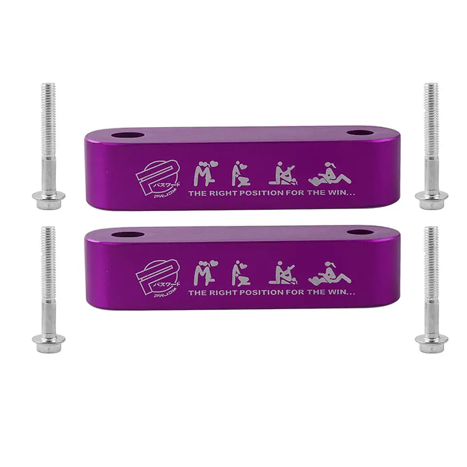 X2 juego de elevadores espaciadores de capó capot de aluminio lila 5