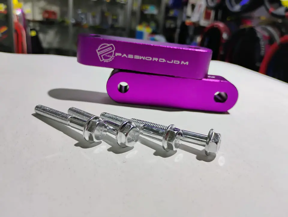 X2 juego de elevadores espaciadores de capó capot de aluminio lila 10