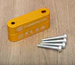 X2 elevadores espaciadores capó aluminio - Dorado - Miniatura 2